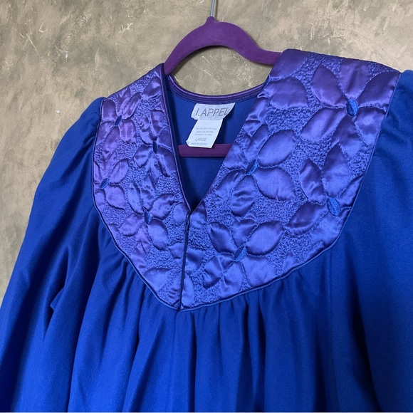 Vintage I. Appel Soft Quilted Zip Front Long Robe House Dress - Picture 2 of 5